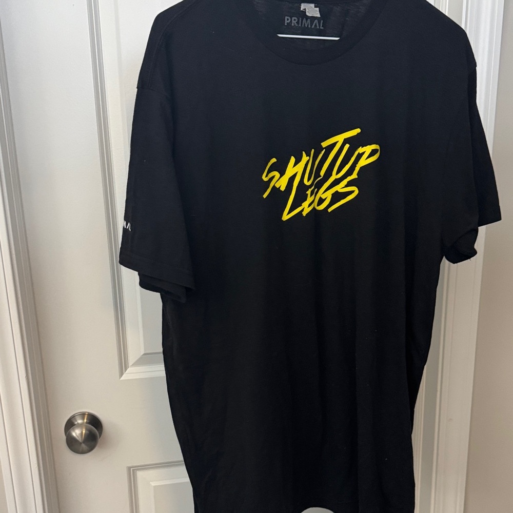 Primal Black Tee with Yellow Graphic